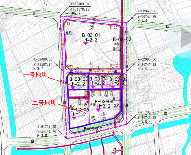 本地规划调整共涉及 《花桥国际商务城综合服务外包区控制性详细