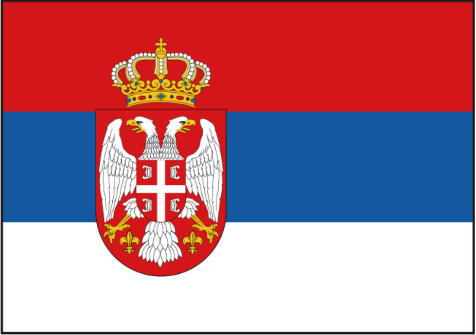 塞尔维亚国旗png