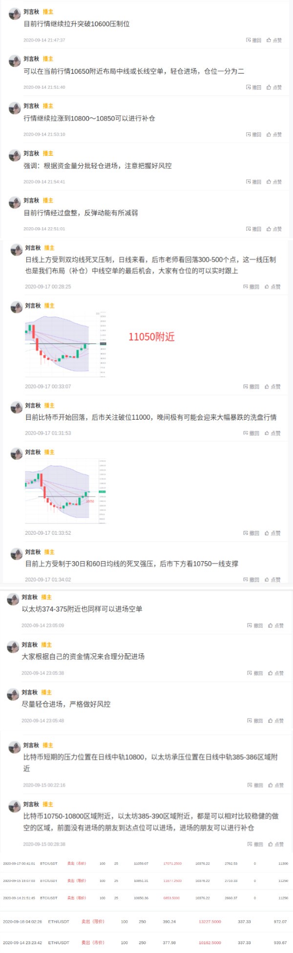 刘言秋：9.22行情分析，比特币昨夜跌幅600多点，主流币普...